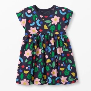 Hanna Andersson Navy Floral Play Dress